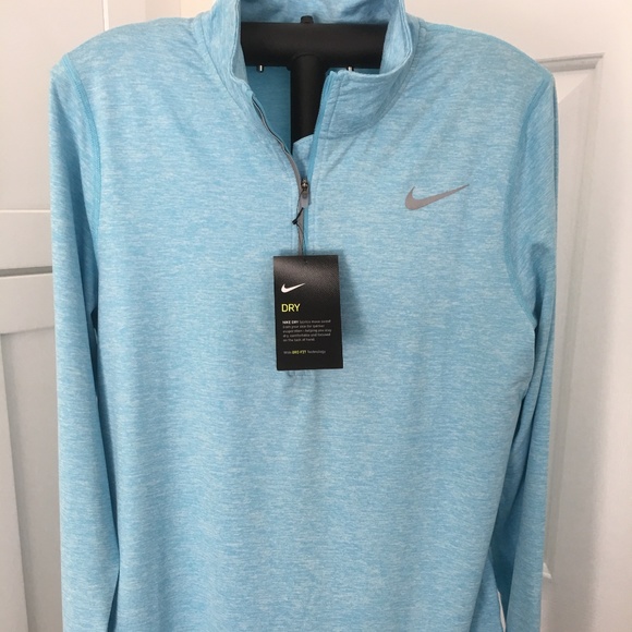 nike women's dri fit element half zip running top